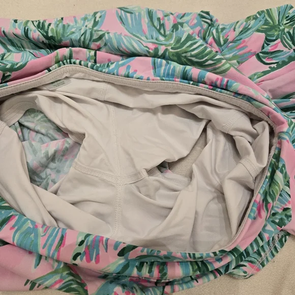 Lilly Pulitzer Luxletic Skort Size Small Palm Trees Taye Blossom Suite Views - Picture 2 of 5